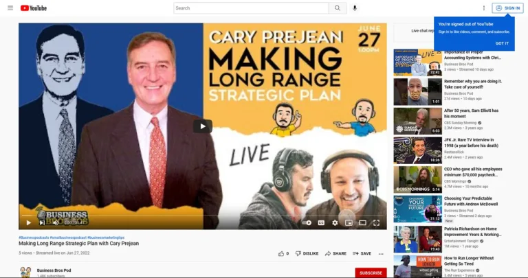 Ep. 18: Making Long Range Strategic Plans – Cary Prejean on the Business Bros