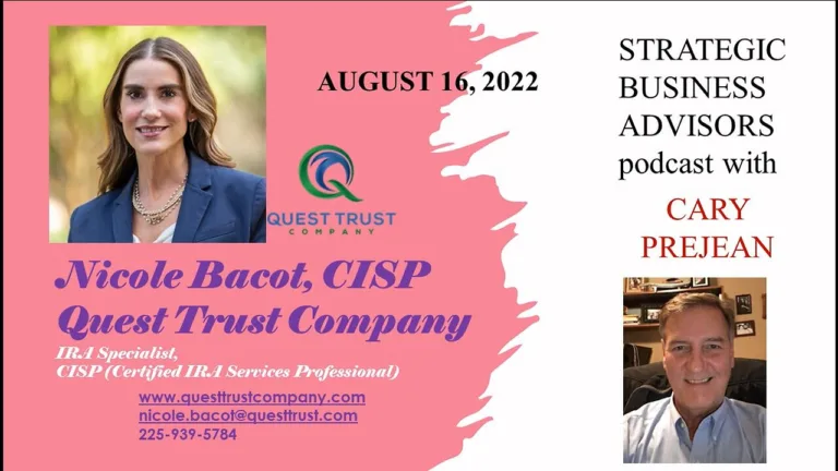 Ep. 28: STRATEGIC BUSINESS ADVISORS – NICOLE BACOT