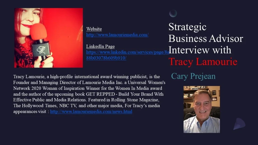 Ep. 24: STRATEGIC BUSINESS ADVISORS – interviews Tracy LaMourie - Strategic Business Advisors podcast
